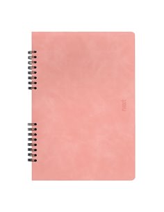 Next Premium τετράδιο σπιράλ ροζ 3 θέματα 105 φύλλα 21x29εκ.