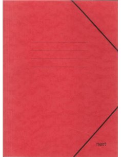 Next φάκελος με λάστιχο πρεσπάν κόκκινος Υ35x25x0εκ.  Δυνατότητα εκτύπωσης