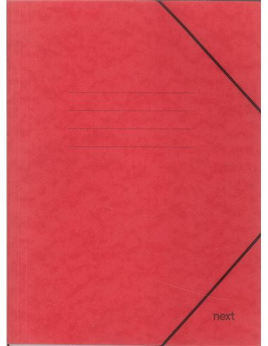 Next φάκελος με λάστιχο πρεσπάν κόκκινος Υ35x25x0εκ.  Δυνατότητα εκτύπωσης