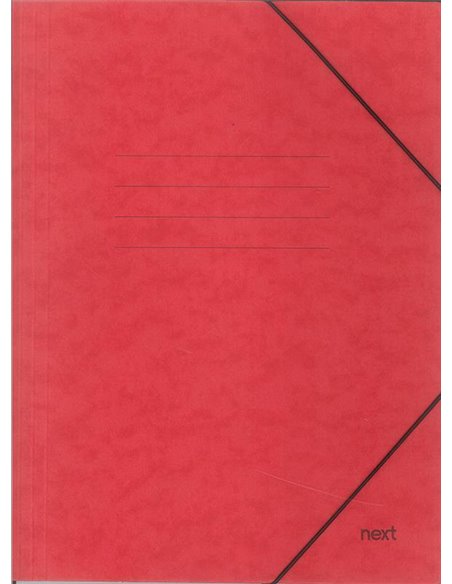 Next φάκελος με λάστιχο πρεσπάν κόκκινος Υ35x25x0εκ.  Δυνατότητα εκτύπωσης