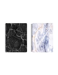 Next marble τετρ. σπιράλ 17x25εκ. 2θεμ.