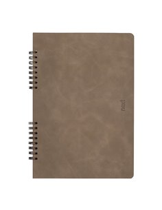 Next Premium τετράδιο σπιράλ καφέ 2 θέματα 70 φύλλα 21x29εκ.