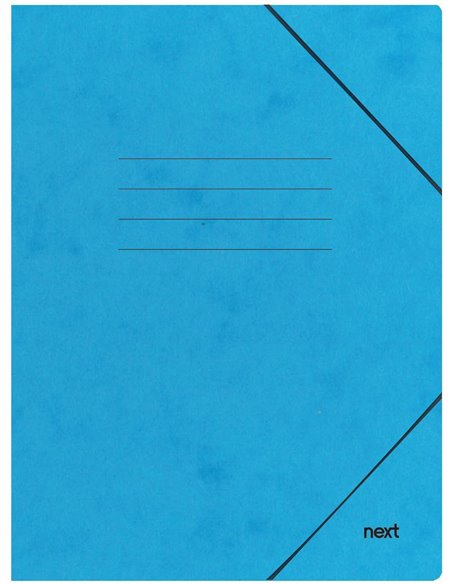 Next φάκελος με λάστιχο πρεσπάν γαλάζιος Υ35x25x0εκ. Δυνατότητα εκτύπωσης