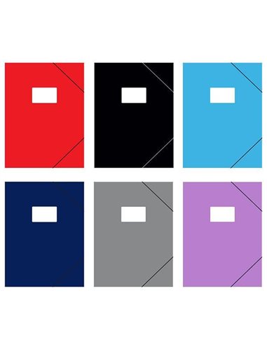 Next φάκελος με λάστιχο από ανακυκλωμένο χαρτόνι 400γρ. 6 χρώματα κοκτέηλ Υ35x25x0εκ.