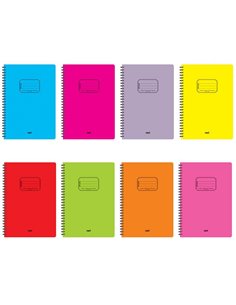 Next colors τετράδιο σπιράλ 17x25εκ. 3θεμ., 105φ.