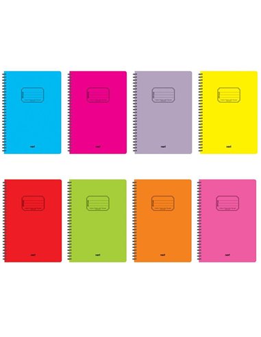 Next colors τετράδιο σπιράλ 17x25εκ. 3θεμ., 105φ.
