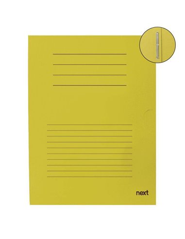 Next φάκελος με έλασμα μανίλα κίτρινος Υ31x24εκ.