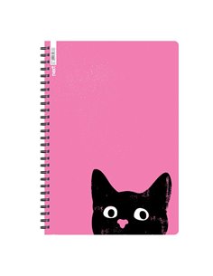 Next trends cat τετράδιο σπιράλ 2 θέματα 70 φύλλα 21x29εκ.