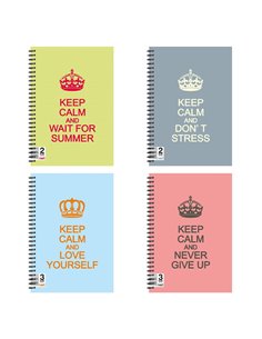 Next keep calm τετρ. σπιράλ 21x29εκ. 2θεμ.