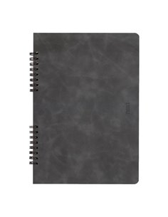 Next Premium τετράδιο σπιράλ γκρι 2 θέματα 70 φύλλα 21x29εκ.