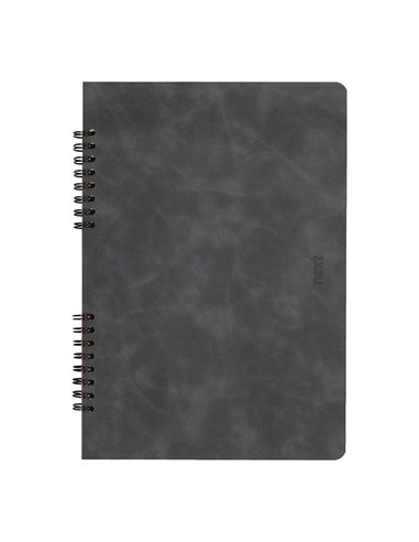 Next Premium τετράδιο σπιράλ γκρι 2 θέματα 70 φύλλα 21x29εκ.