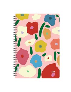 Next trends flowers II τετράδιο σπιράλ 2 θέματα 70 φύλλα 21x29εκ.