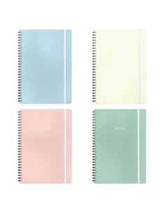 Next smooth pastels τετράδιο σπιράλ 17x25εκ. 3θεμ., 105φ.