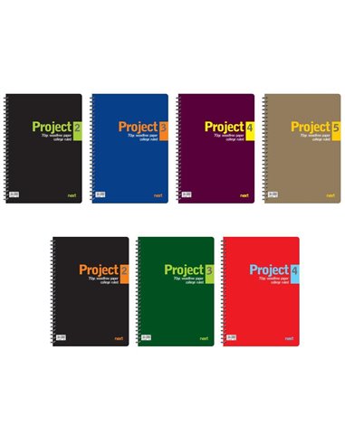 Next project τετράδιο σπιράλ 21x29εκ. 2θεμ.