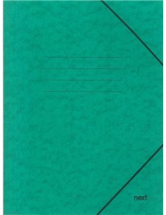 Next φάκελος με λάστιχο πρεσπάν πράσινος Υ35x25x0εκ.  Δυνατότητα εκτύπωσης