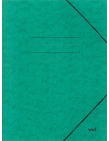 Next φάκελος με λάστιχο πρεσπάν πράσινος Υ35x25x0εκ.  Δυνατότητα εκτύπωσης