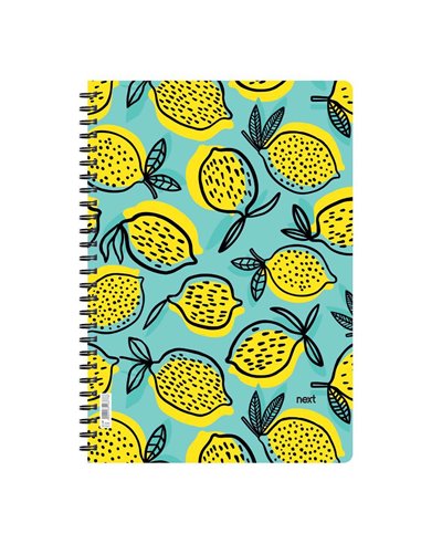 Next trends lemons τετράδιο σπιράλ 2 θέματα 70 φύλλα 17x25εκ.