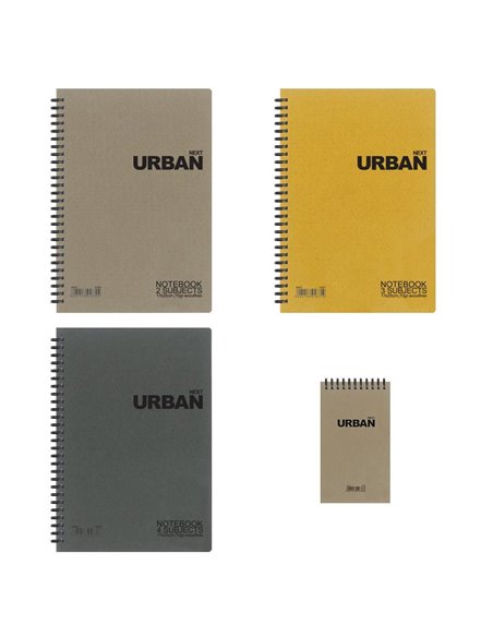 Next urban τετράδιο σπιράλ 17x25εκ. 3θεμ.