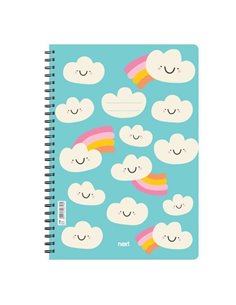 Next trends clouds τετράδιο σπιράλ 3 θέματα 105 φύλλα 21x29εκ.