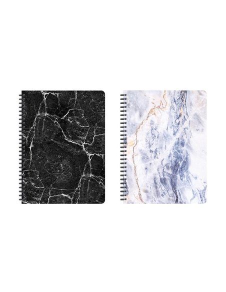 Next marble τετρ. σπιράλ 21x29εκ. 2θεμ.