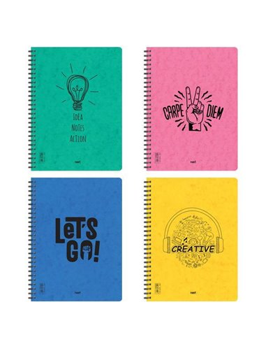 Next τετράδιο σπιράλ Rebellion 4 θέματα 140 φύλλα 4 σχέδια 17x25εκ.,