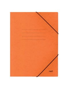Next φάκελος με λάστιχο πρεσπάν πορτοκαλί Υ35x25x0εκ. Δυνατότητα εκτύπωσης