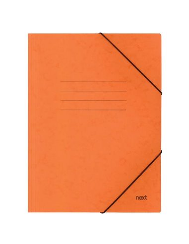 Next φάκελος με λάστιχο πρεσπάν πορτοκαλί Υ35x25x0εκ. Δυνατότητα εκτύπωσης