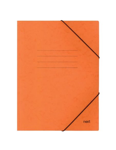 Next φάκελος με λάστιχο πρεσπάν πορτοκαλί Υ35x25x0εκ. Δυνατότητα εκτύπωσης