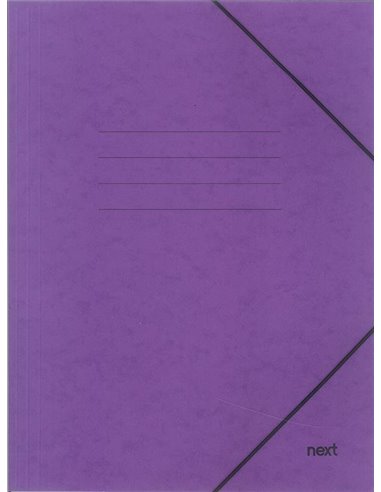 Next φάκελος με λάστιχο πρεσπάν μωβ Υ35x25x0εκ. Δυνατότητα εκτύπωσης