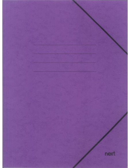 Next φάκελος με λάστιχο πρεσπάν μωβ Υ35x25x0εκ. Δυνατότητα εκτύπωσης