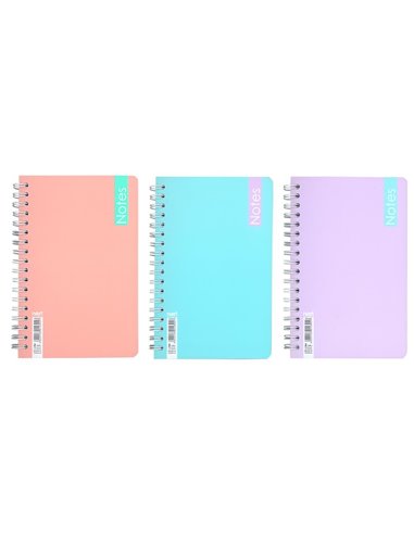 Τετράδιο σπιράλ Notes 2 θέματα 70 φύλλα 10,5x16,5εκ.