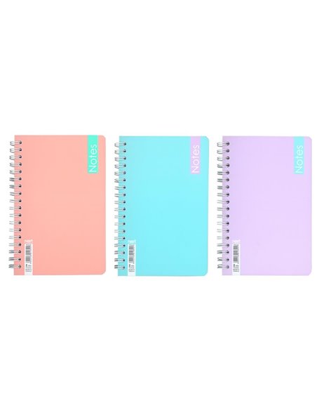 Τετράδιο σπιράλ Notes 2 θέματα 70 φύλλα 10,5x16,5εκ.