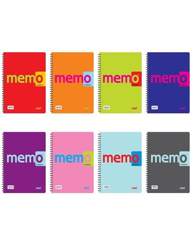 Next memo τετράδιο σπιράλ 21x29εκ. 3θεμ.