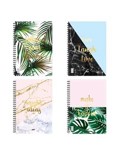 Next elegant τετράδιο σπιράλ 21x29εκ. 4θεμ.