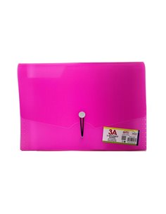 Αρχειοθήκη 13 θέσεων με λάστιχο Α4 φουξ