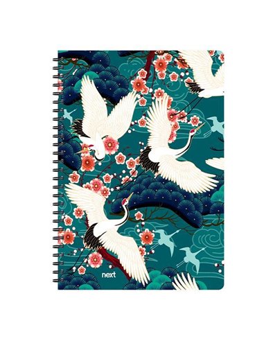 Next trends crane τετράδιο σπιράλ 2 θέματα 70 φύλλα 21x29εκ.