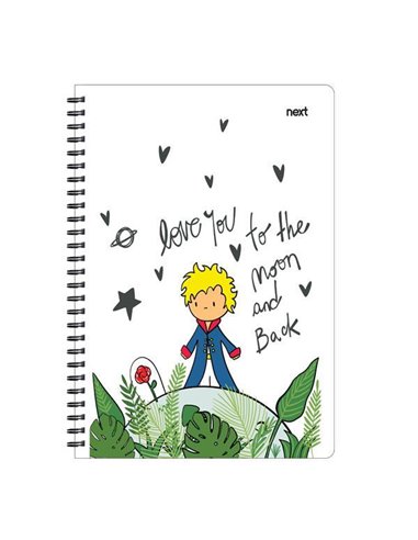 Next trends little prince τετράδιο σπιράλ 3 θέματα 105 φύλλα 17x25εκ.