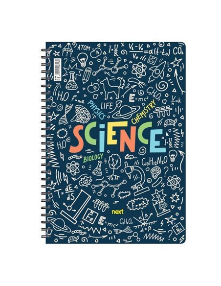 Next trends Science τετράδιο σπιράλ 3 θέματα 105 φύλλα 21x29εκ.