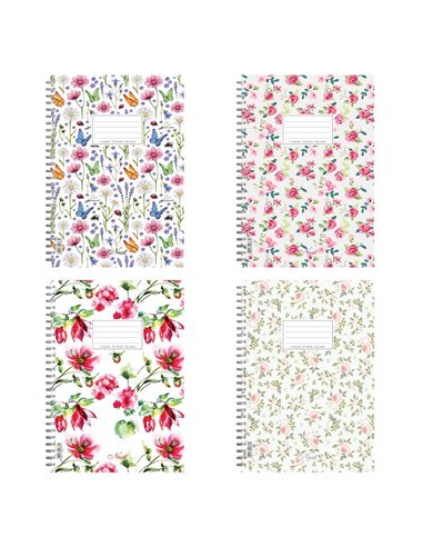 Next romantic τετράδιο σπιράλ 21x29εκ. 3θεμ.