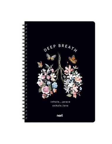 Next trends deep breath τετράδιο σπιράλ 2 θέματα 70 φύλλα 21x29εκ.