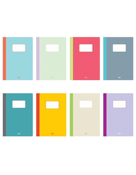 Next τετράδιο καρφίτσα Colors 8 χρώματα 40φ. 17x25εκ.