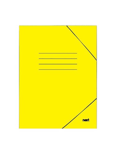 Next φάκελος με λάστιχο κίτρινος Υ35x25εκ.