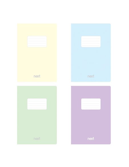 Next τετράδιο καρφίτσα Pastel 17x25εκ. 40φυλ.