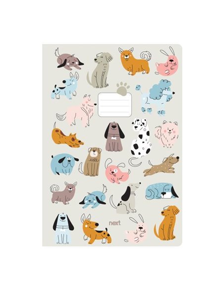 Next trends dogs τετράδιο καρφίτσα 17x25εκ. 40φ.