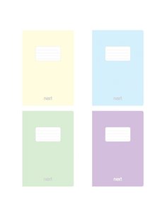 Next τετράδιο καρφίτσα Pastel 21x29εκ. 40φυλ.