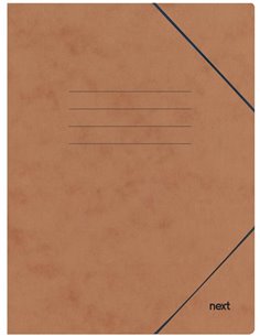 Next φάκελος με λάστιχο πρεσπάν καφέ Υ35x25x0εκ.  Δυνατότητα εκτύπωσης