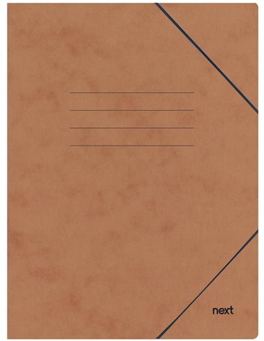 Next φάκελος με λάστιχο πρεσπάν καφέ Υ35x25x0εκ.  Δυνατότητα εκτύπωσης