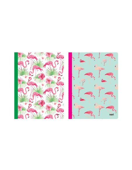 Next flamingo 360° τετράδιο flexi 17x25εκ.128σελ. 2θ