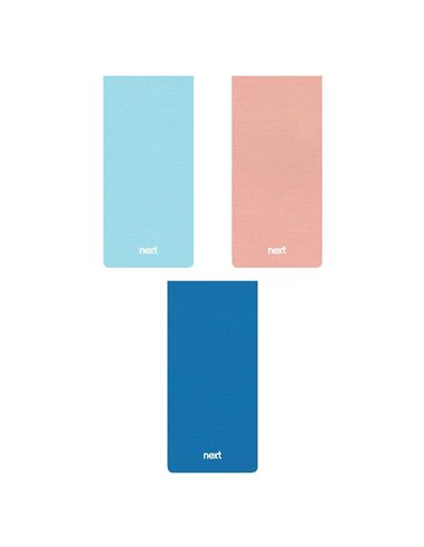 Next μπλοκ 3plus (dots+σαμουά ατύπωτο +καρέ) 8x17εκ..3θ., 192σελ.