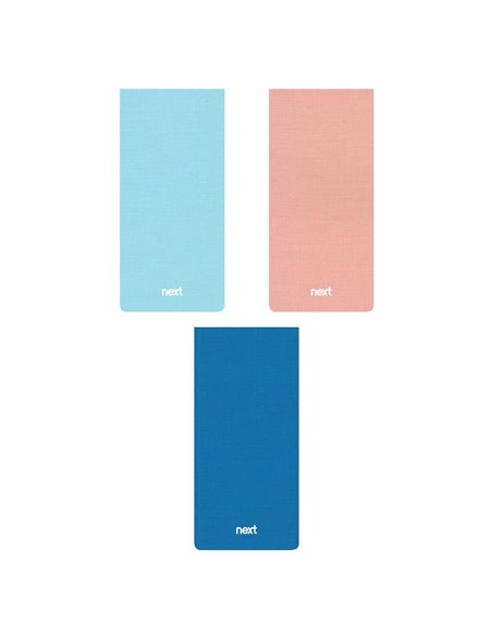 Next μπλοκ 3plus (dots+σαμουά ατύπωτο +καρέ) 8x17εκ..3θ., 192σελ.